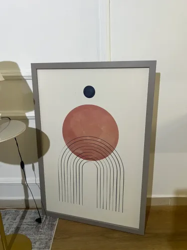 Quadro Decorativo Grande Moderno com Moldura - 65x95 cm