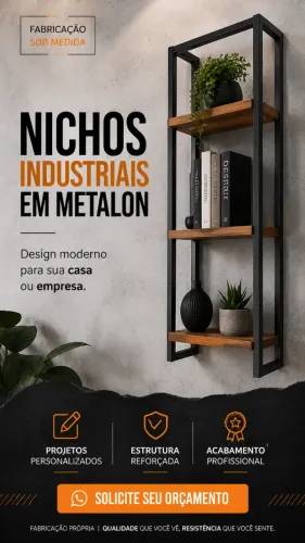 Nichos Decorativos em Aço e Metalon | Produção Sob Medida