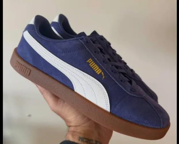 Novo!! Tênis Puma Club II 42 azul marinho  frete grátis!!