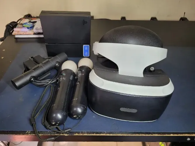 PlayStation VR PS4 Completo c/ Controles Move e Câmera