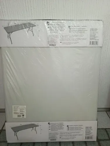 Mesa Dobrável altura 74cm; comprimento 180 e largura 70cm