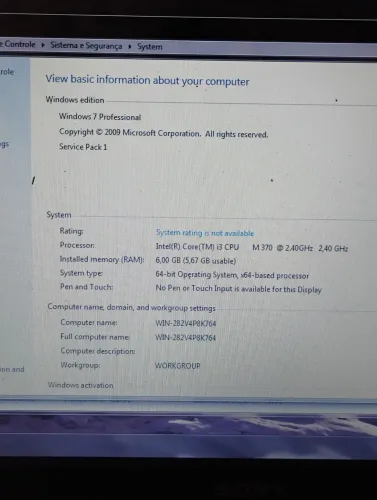 Notebook Sony vaio