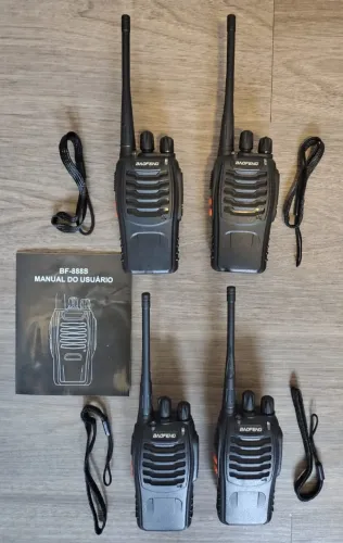 Kit 4 Rádios Walkie-Talkie BF-888S - Florianópolis