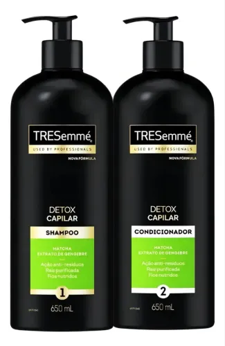 Kit Tresemmé Shampoo E Condicionador Detox Capilar 650ml