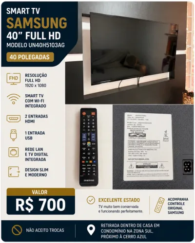 SMART TV SAMSUNG 40"