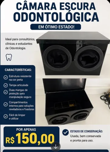 Câmera escura odontológica