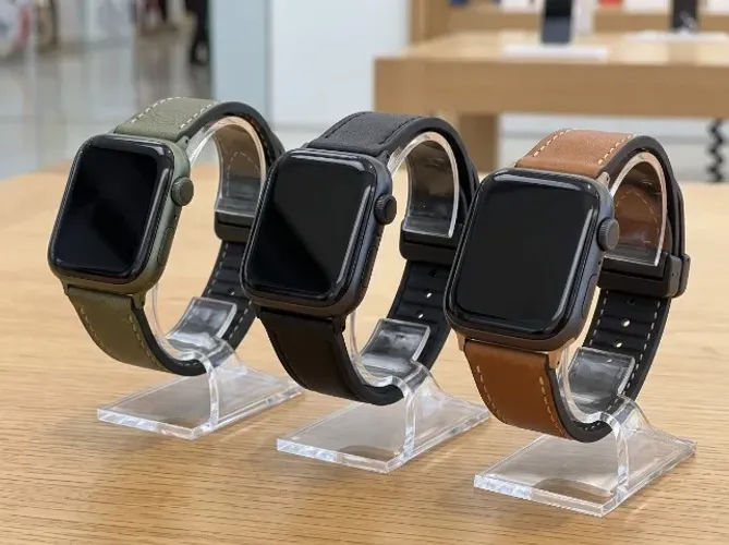 Pulseira Couro Microfibra para Apple Watch Microwear 42-49mm