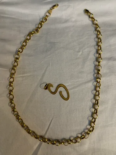 Cordão ouro maciço