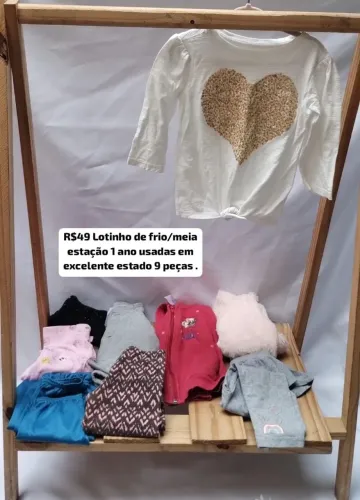 Lotinho meia estação menina 1 ano Jacaraípe