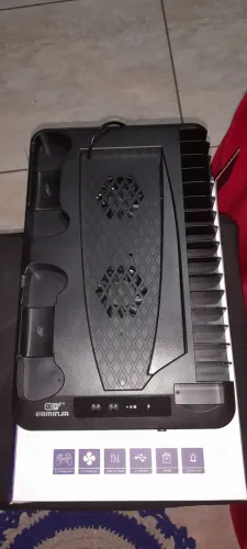 Base carregador cooler para Ps5 slim Fat suporte controles