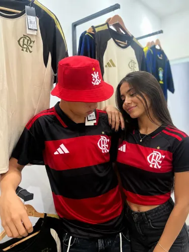 Camisa Flamengo feminina e masculina