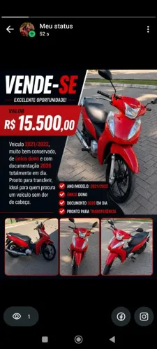 Moto biz 2022 perfeito estado