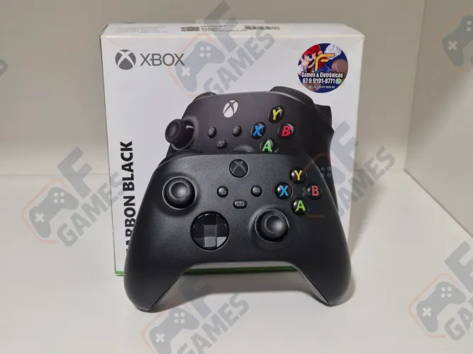 Controle Xbox Series Carbon Black Seminovo | Aceito Cartão!!!