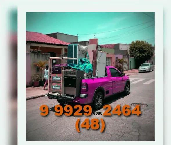 Mudança com logistica hoje Josimar (48) 9/9929+2464