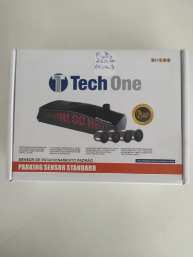 Sensor de estacionamento  TEC One. Preto brilhante. Novo. Instalado. 