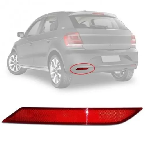 Refletor parachoque olho de gato lanterna traseira Gol G7 G8
