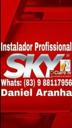 Técnico Instalador de Antenas da SKY, Claro, Oi e Digitais Antenista