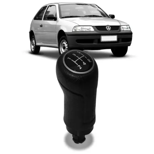 Bola de Câmbio Volkswagen Gol G4 2006 à 2008 - Ré para Trás Aro Prata - N100526