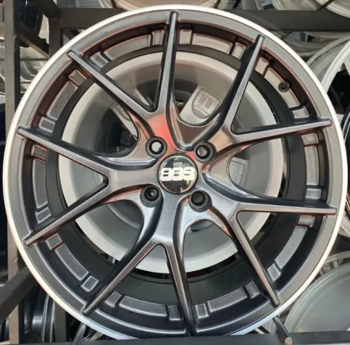 Rodas BBS  Ci-R aro 17 Preto Semi Brilho tala 8