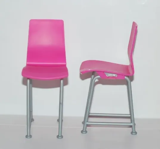 brinquedo - duas cadeiras para casa da boneca barbie