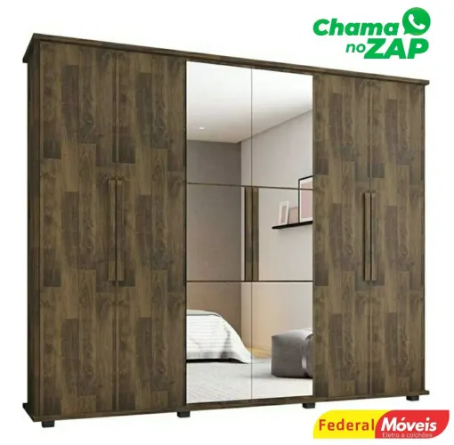 Guarda Roupa com 6 Portas Novo Fazemos Entrega