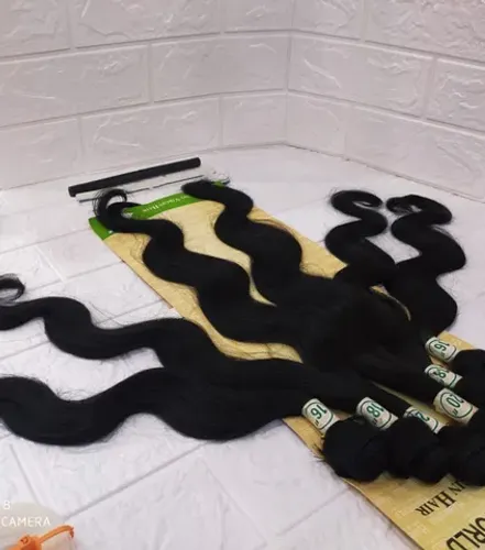 Cabelo Organico Ondul 55cm 16" 18 20 20 18 16 260g  Tela - Cor (#1b)