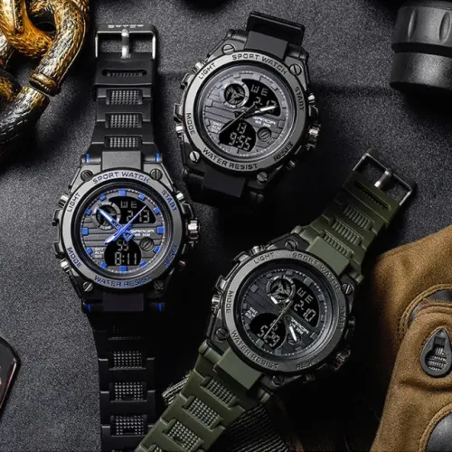 Relógio Masculino Sanda 739 Estilo Militar À Prova D´água Novo