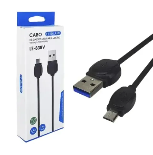 Cabo De Dados USB V8 It-Blue LE-838V - Modelo V8
