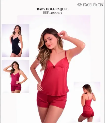 baby doll raquel excelência lingerie