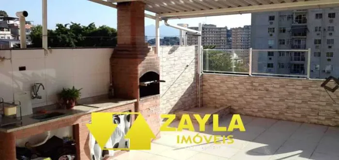 Apartamento 2 quartos terraço vaga na garagem à venda em Vaz Lobo - Rio de Janeiro, RJ