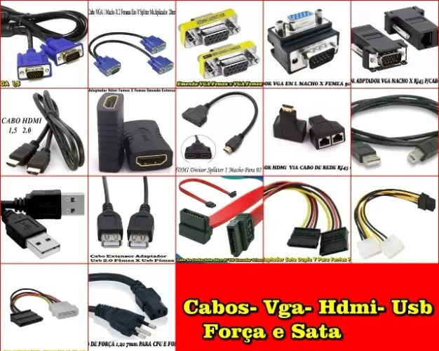 CABOS VGA HDMI CABOS DE ENERGIA