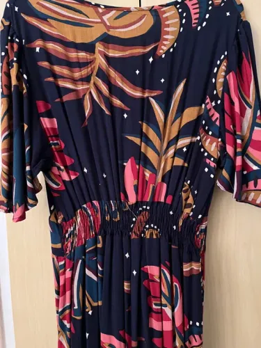 Vestido longo estampado