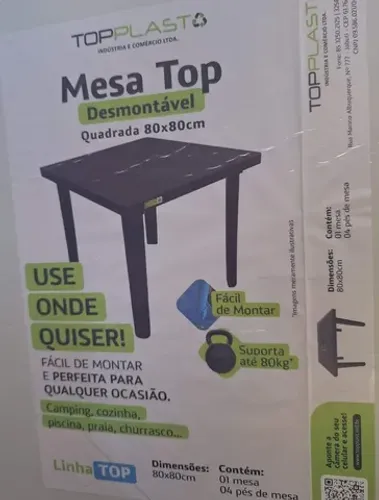 Mesas Desmontável