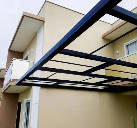 Cobertura de policarbonato Compacto para garagem/quintal