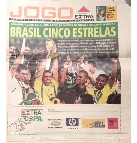 Jornal Extra - Jogo (Brasil Cinco Estrelas)