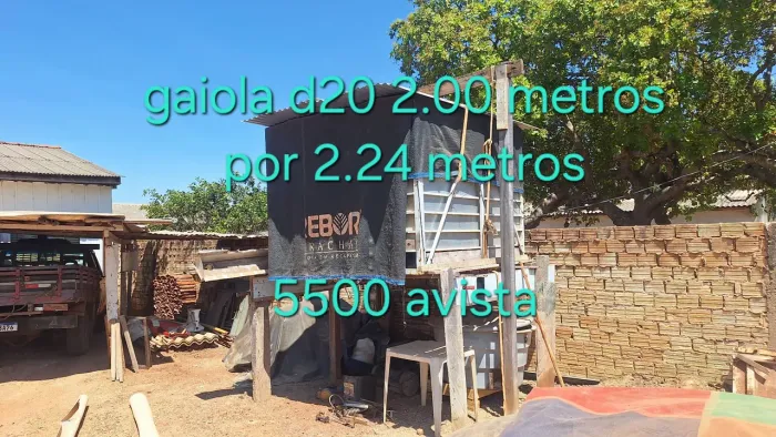 Gaiola d20 - 2,00 x 2,24 metros