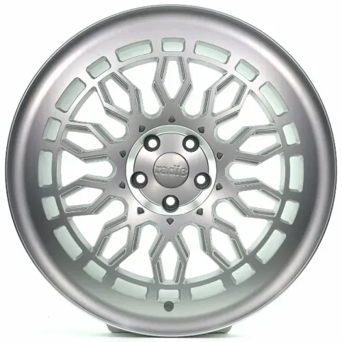 JOGO DE RODAS RADI8 R8A10 ARO 19X8,5 PRATA ACETINADA COMDIAMANTADO 5X112 ET 35