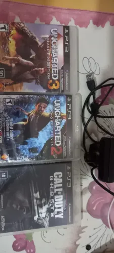 Kit jogos de ps3 e câmera ps eye