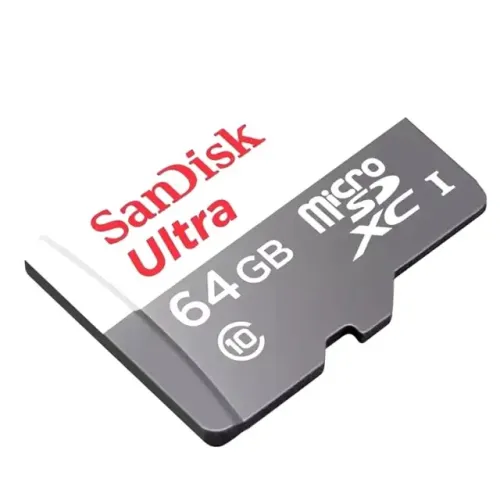 Cartão Memória Micro SD Ultra 64G Com Adaptador p/ Computador e Câmera