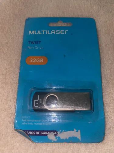 Pen Drive Zero Twist Multilaser usb Preto Gravação Rápida
