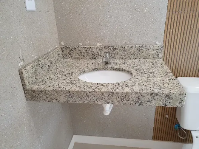 Pia de Mármore com Cuba e Torneira