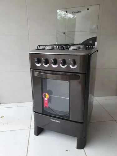 Fogão a Gás Esmaltec 4 Bocas Preto - Novo