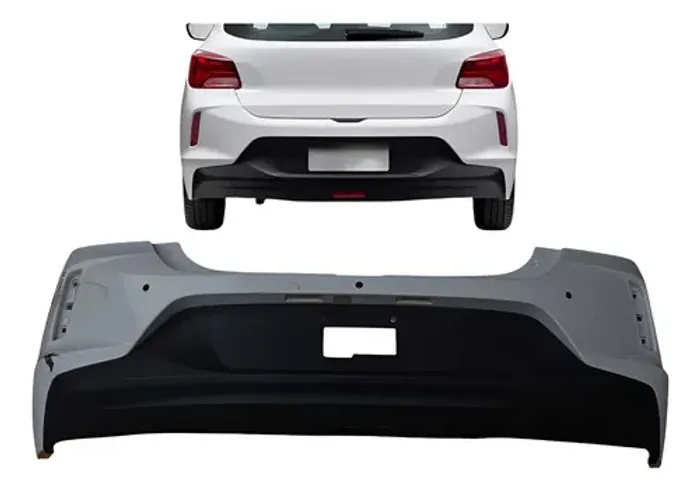 Grade Parachoque Traseiro Gm Onix Hatch 2020 A 2025 Original Branco Brilhante