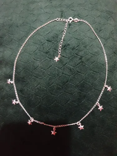 Colar Choker Estrela de Prata 