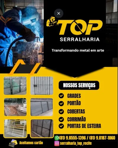 serralharia. Recife top"..