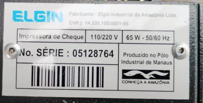  impressora de cheque Elgin