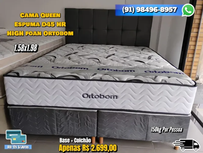 CAMA QUEEN ORTOBOM D45