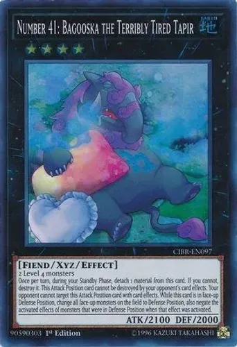 Yugioh!!! Number 41: Bagooska the Terribly Tired Tapir CIBR-EN097 Super Rare