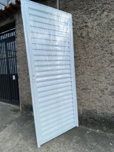 PORTA ALUMÍNIO BRANCO 2.10X60,70 OU 80CM