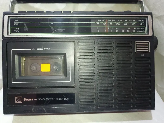 Rádio Gravador Cassete Sears Vintage